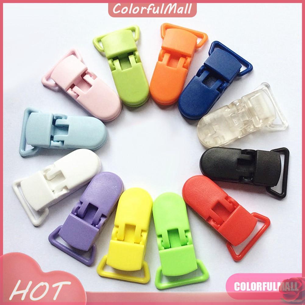 Ready 10Pcs Baby Plastic Pacifier Clip Holder Soother Mam Infant Dummy