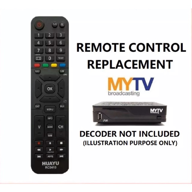 Universal MYTV DVB-T2/DVTV/PAN.TX Remote Control RC9410 | Shopee Malaysia