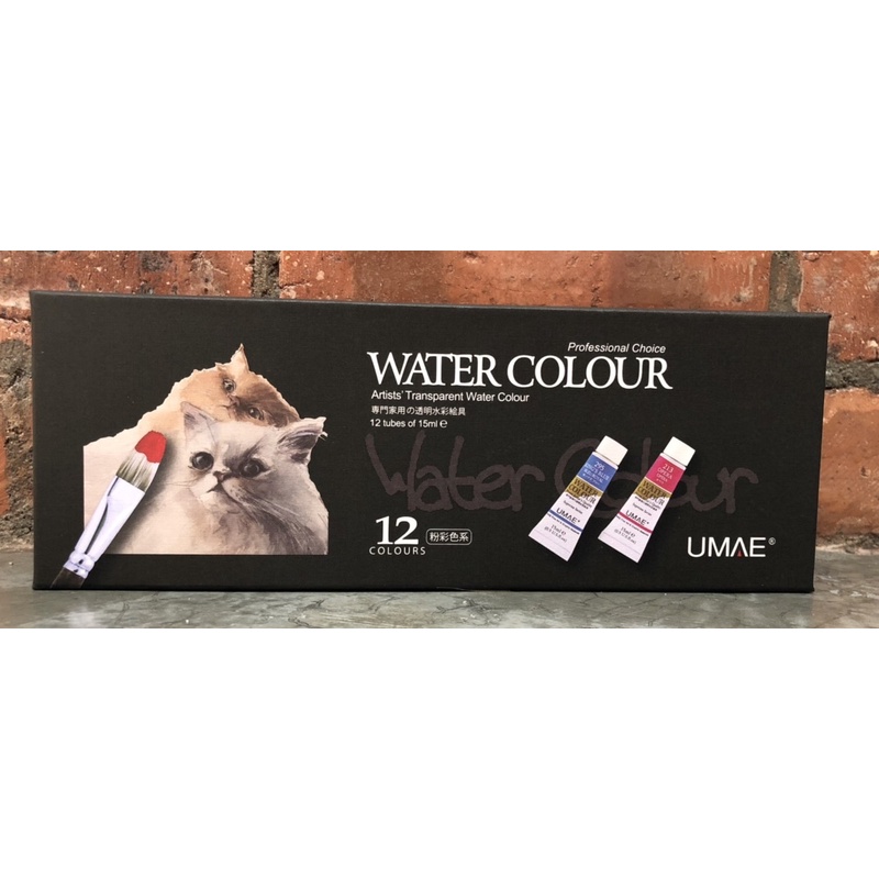 UMAE Artist’s Transparent Water Colour Macaron Set of 12 x 15ml ...