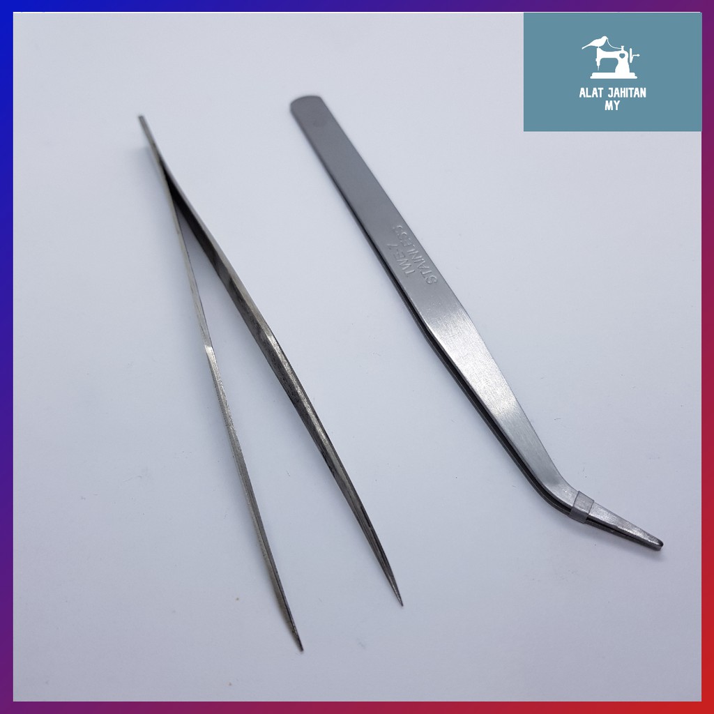 Stainless Steel Thread Tweezer | Pengepit Benang / Pengepit Keluli ...