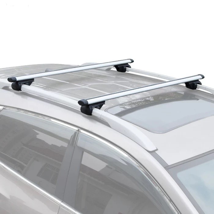 BRV Universal Car Roof Rack carrier Cross Bars with Lock Silver 135 120cm Shopee Malaysia