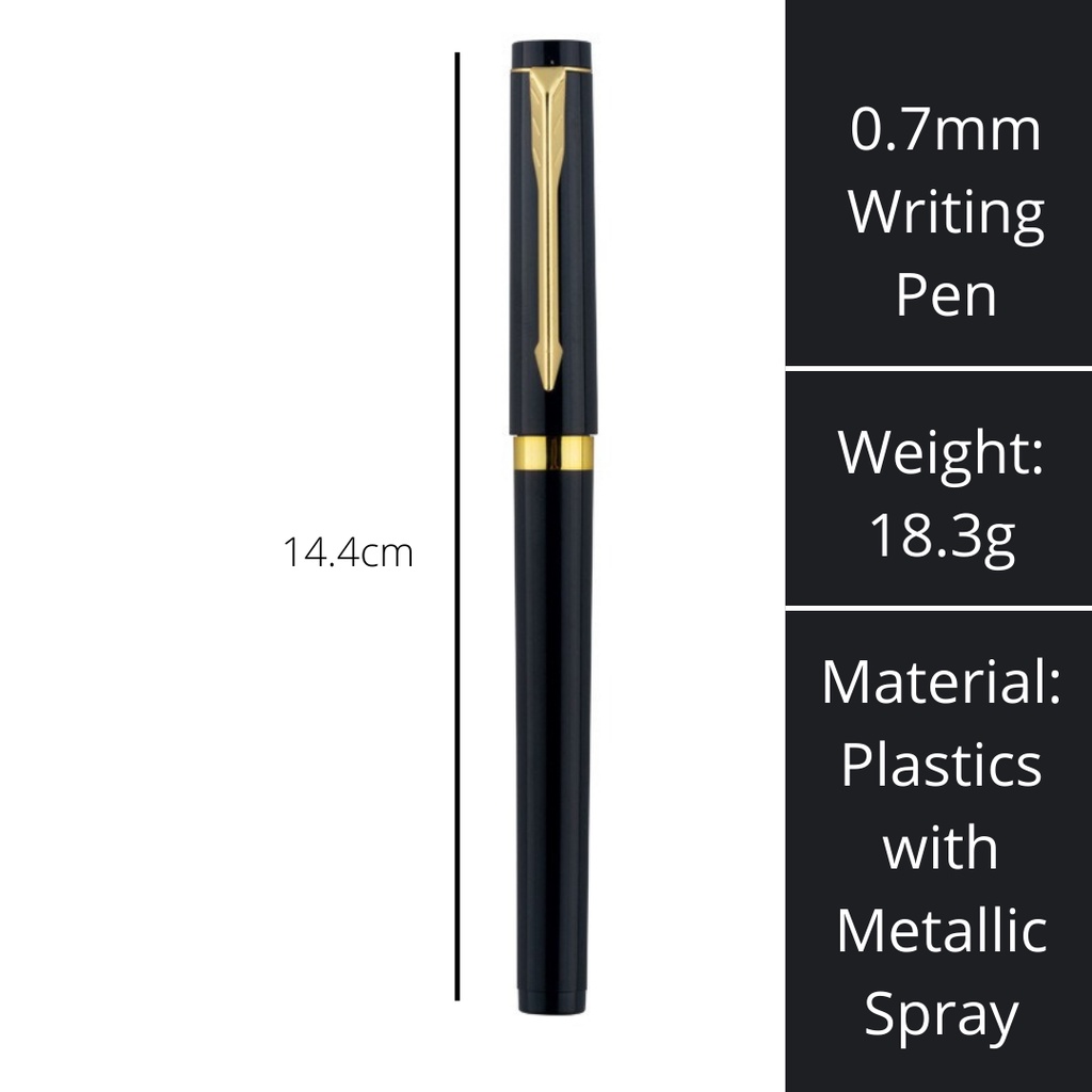 0.7mm Pen Black Gel Pen Business Writing Signing Pens Office School ...