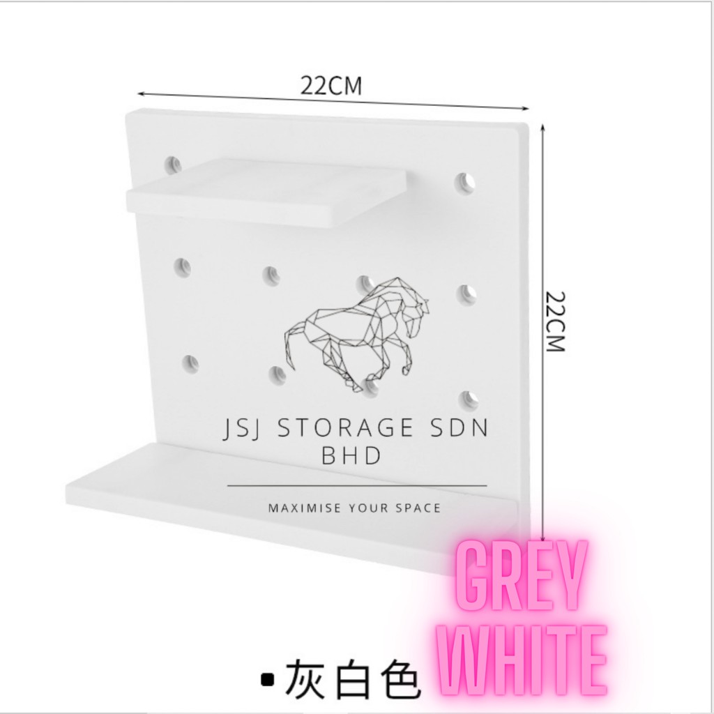 NEXUS DIY Creative Bathroom Wall without Hole Wall Hanging Round Hole Plate Pegboard DIY