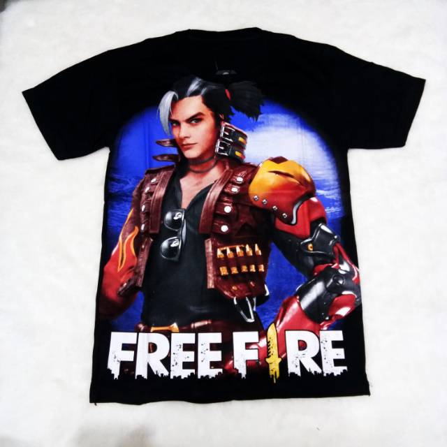 KID Free Fire Cotton Tshirt ready stock Malaysia baju free Fire