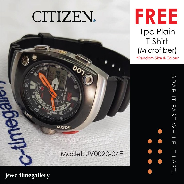 ORIGINAL CITIZEN Watch JV0020 04E Diver Depth Meter Promaster Cyber Aqualand Mens Jam Tangan Shopee Malaysia