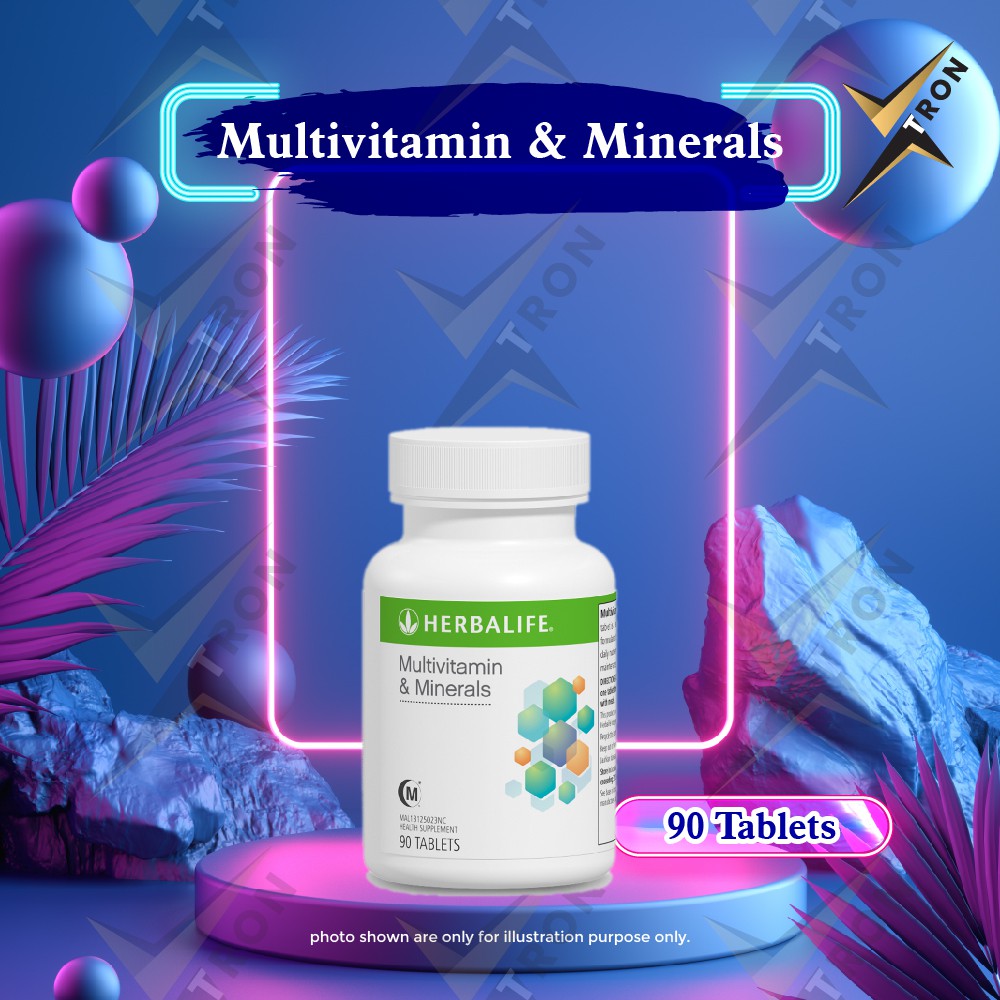 Herbalife Multivitamin & Minerals 90 Tablets (100 Original) Shopee