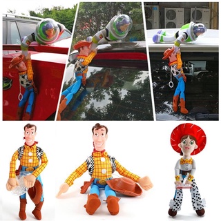 Toy Story Hot Sherif Woody Buzz Lightyear Car Dolls Plush Toys Outside Hang  Toy Cute Auto