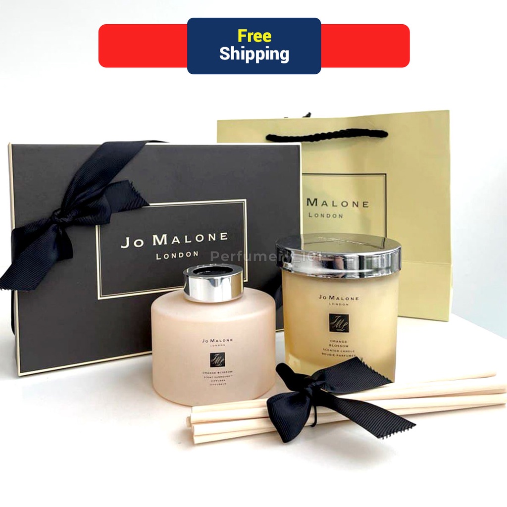 Jo Malone Orange Blossom 2 In 1 Candle And Scent Surround Diffuser Set