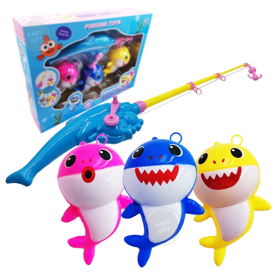 BABY SHARK FISHING TOYS WITH LIGHT