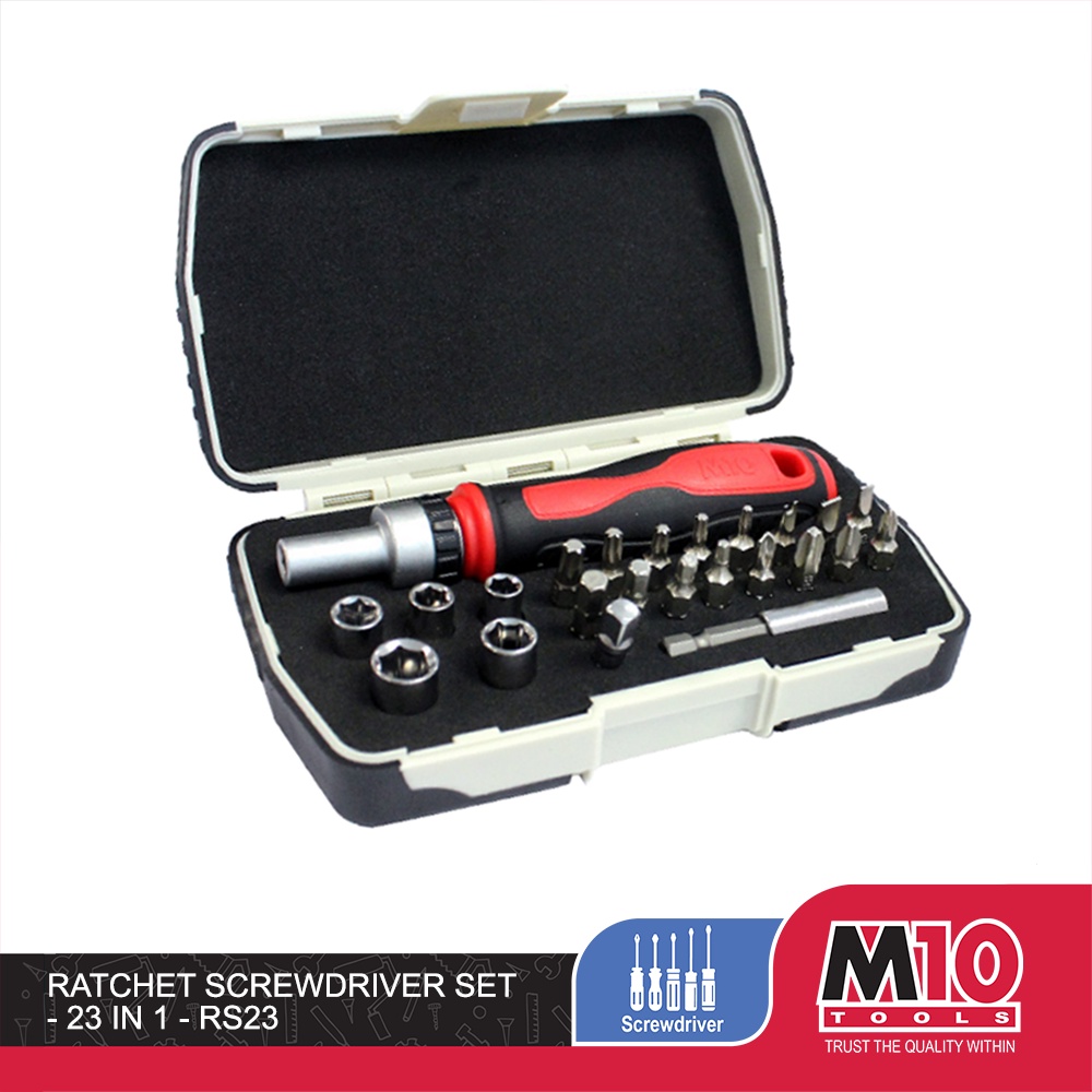 M10 Ratchet Screwdriver Set - 23 IN 1 - RS 23 | Shopee Malaysia