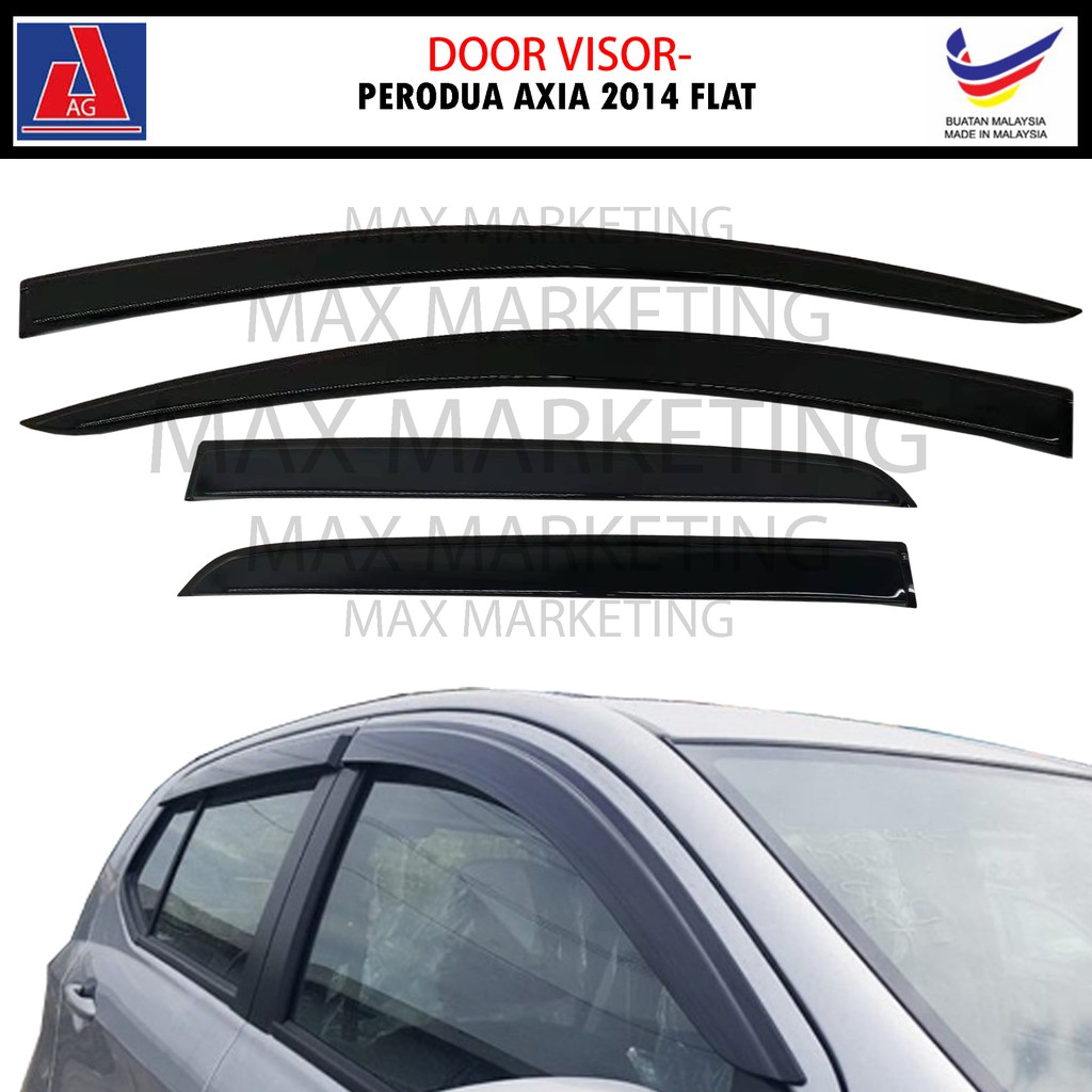 Perodua Axia 2014 AG Door Visor Air Press Wind Deflector (Small 7cm ...