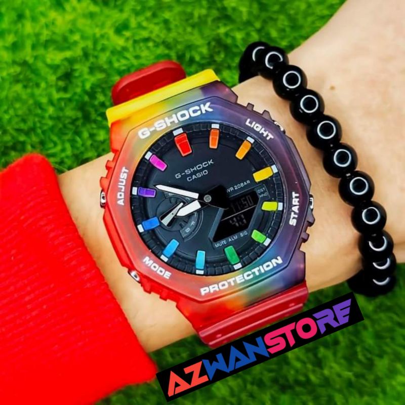 GA-2100 G-SHOCK TMJ COLOURFULL RAINBOW LIMITED EDITION AUTOLIGHT