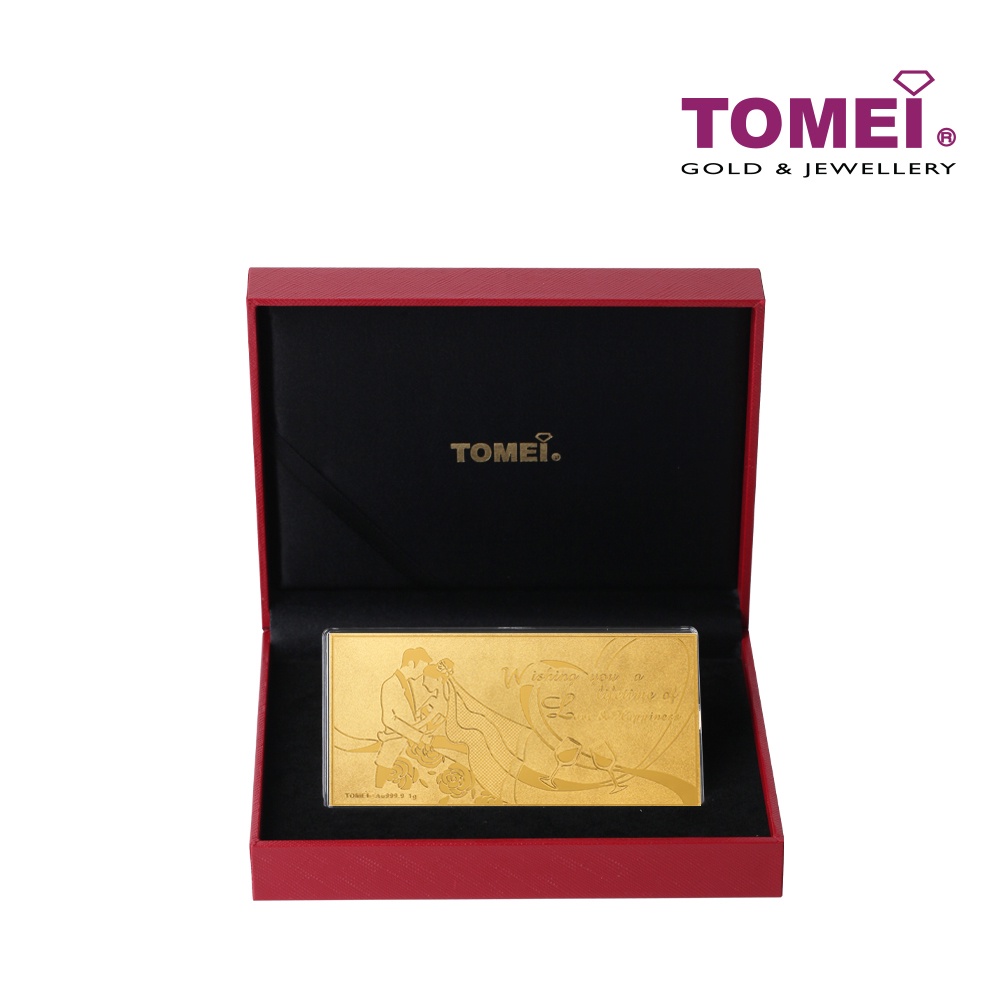 TOMEI Love & Happiness Gold Foil, Yellow Gold 9999 Shopee Malaysia