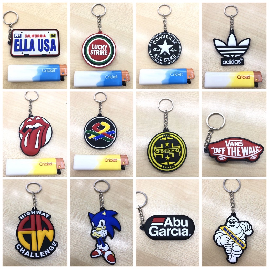 Keychain getah ella usa lucky strike converse adidas rolling stones ...