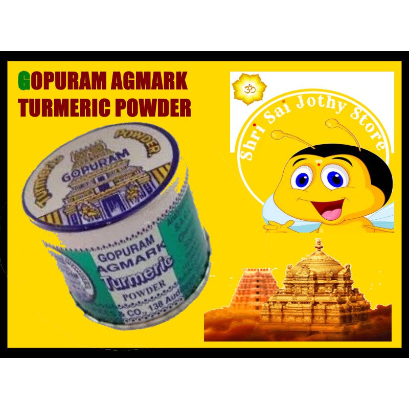 Gopuram Agmark Turmeric Powder 50g Shri Sai Jothy Store Shopee Malaysia