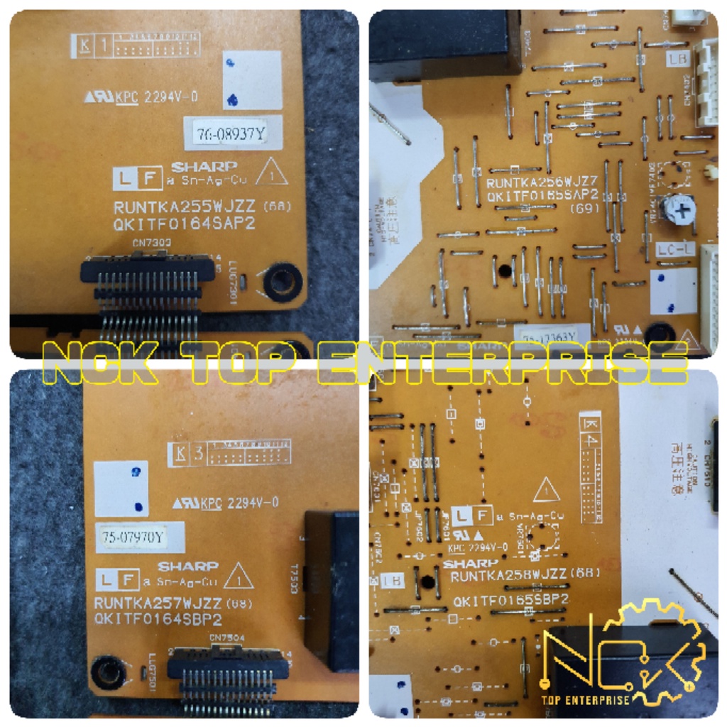 SHARP LC-46PX5M POWER BOARD / MAINBOARD / INVERTER BOARD / TCON LC605 ...