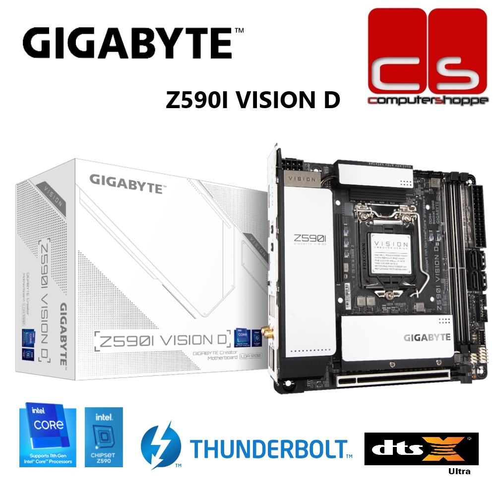 Gigabyte Z590I VISION D LGA1200 MiniITX Motherboard Shopee Malaysia