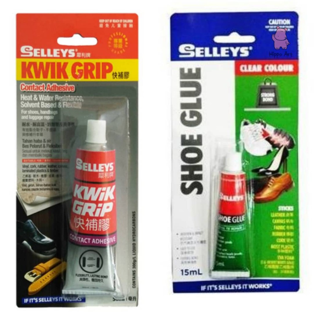 [HippoArt] Selleys Kwik Grip Shoe Glue Contact Adhesive for Hand Bag Leather Timber Rubber