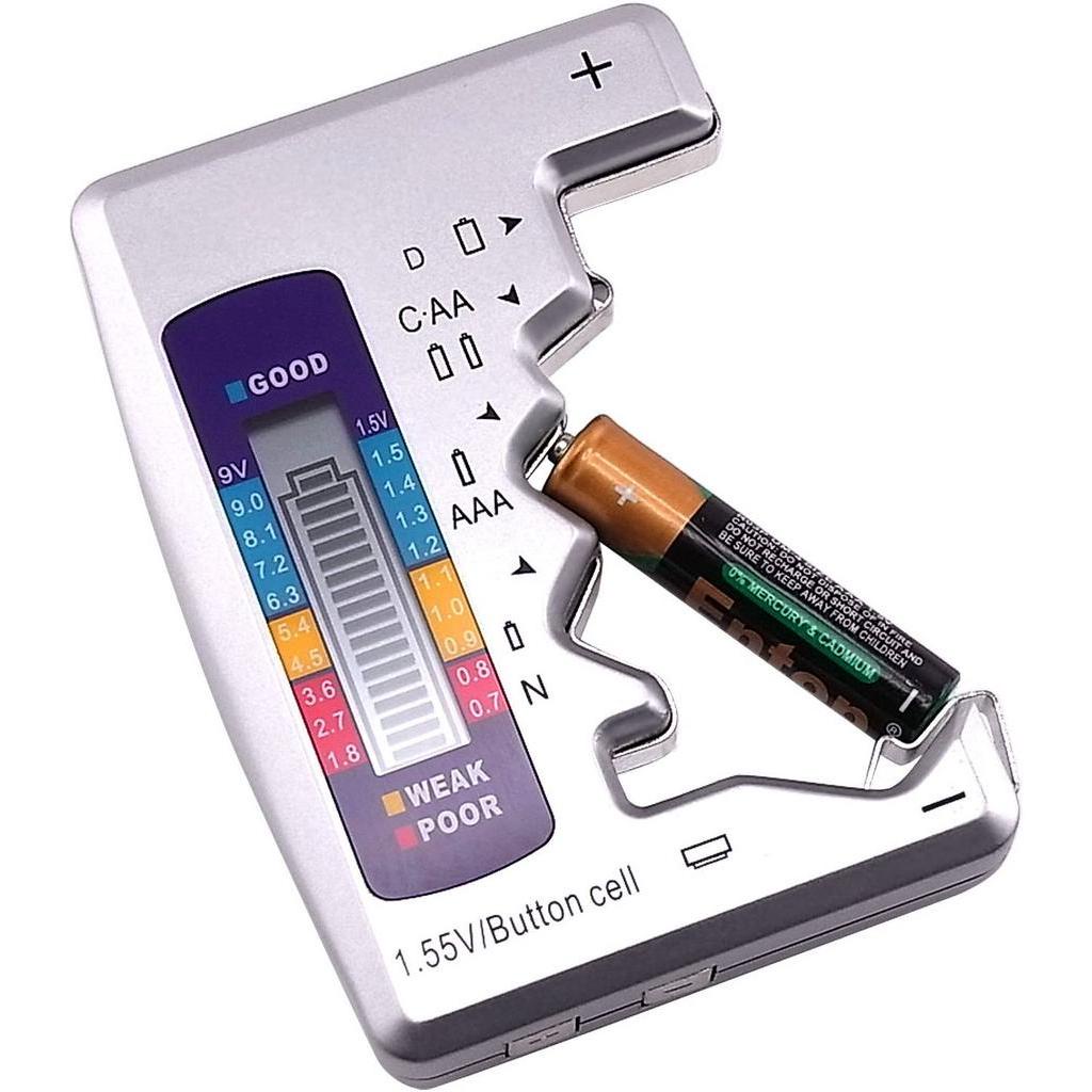 Zachia Universal Digital Battery Tester C D N AA AAA 9V 1.5V Battery