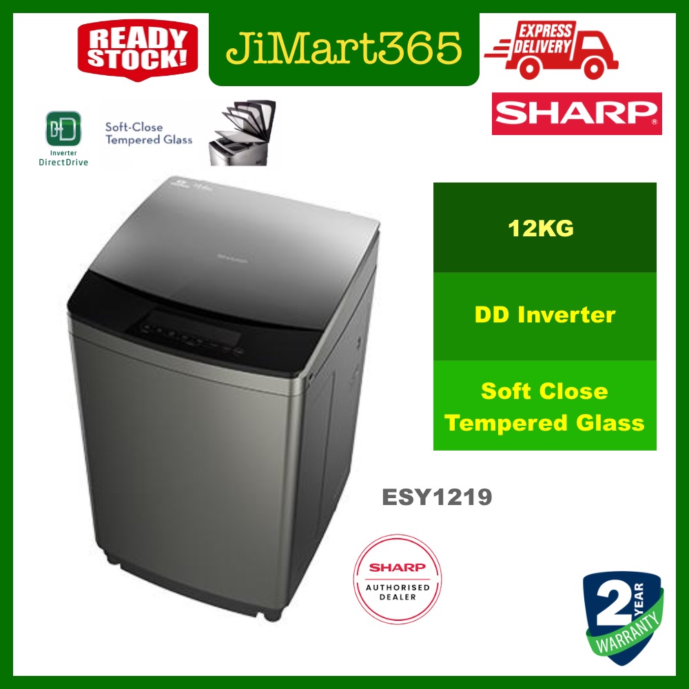 Sharp 12kg Washing Machine Esy1219 Dd Inverter Shopee Malaysia 0200