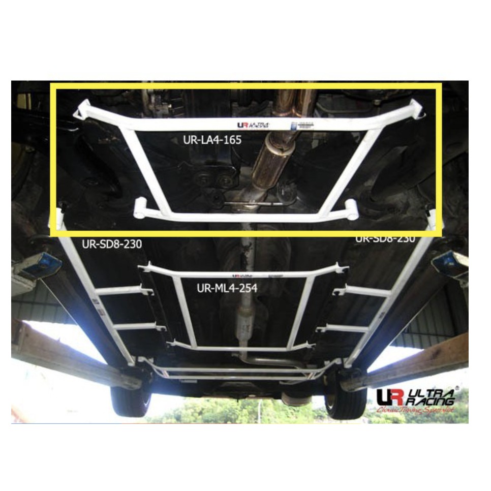 Proton Wira Satria Putra Front Lower Brace Bar 4 Points Vehicle Safety