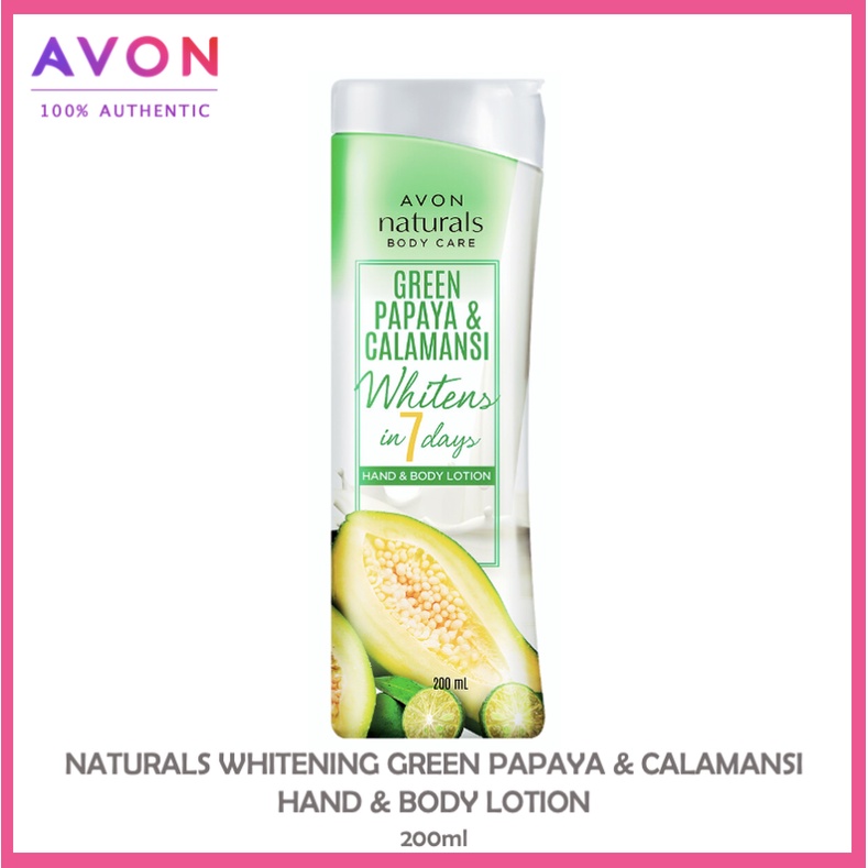Avon Naturals Whitening Green Papaya & Calamansi Hand & Body Lotion