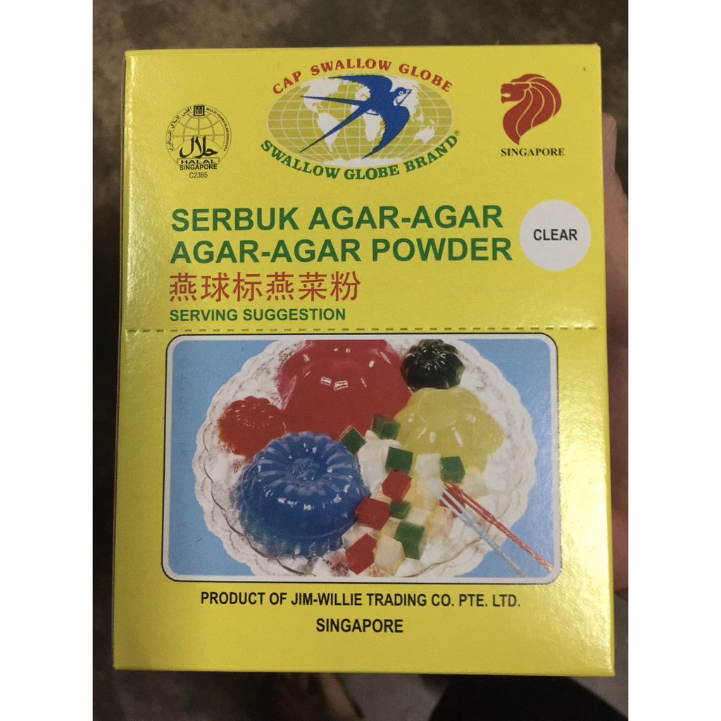 12 pack X 10g Serbuk Agar-Agar Swallow Globe /Agar-Agar Powder 燕球牌燕菜精 ...