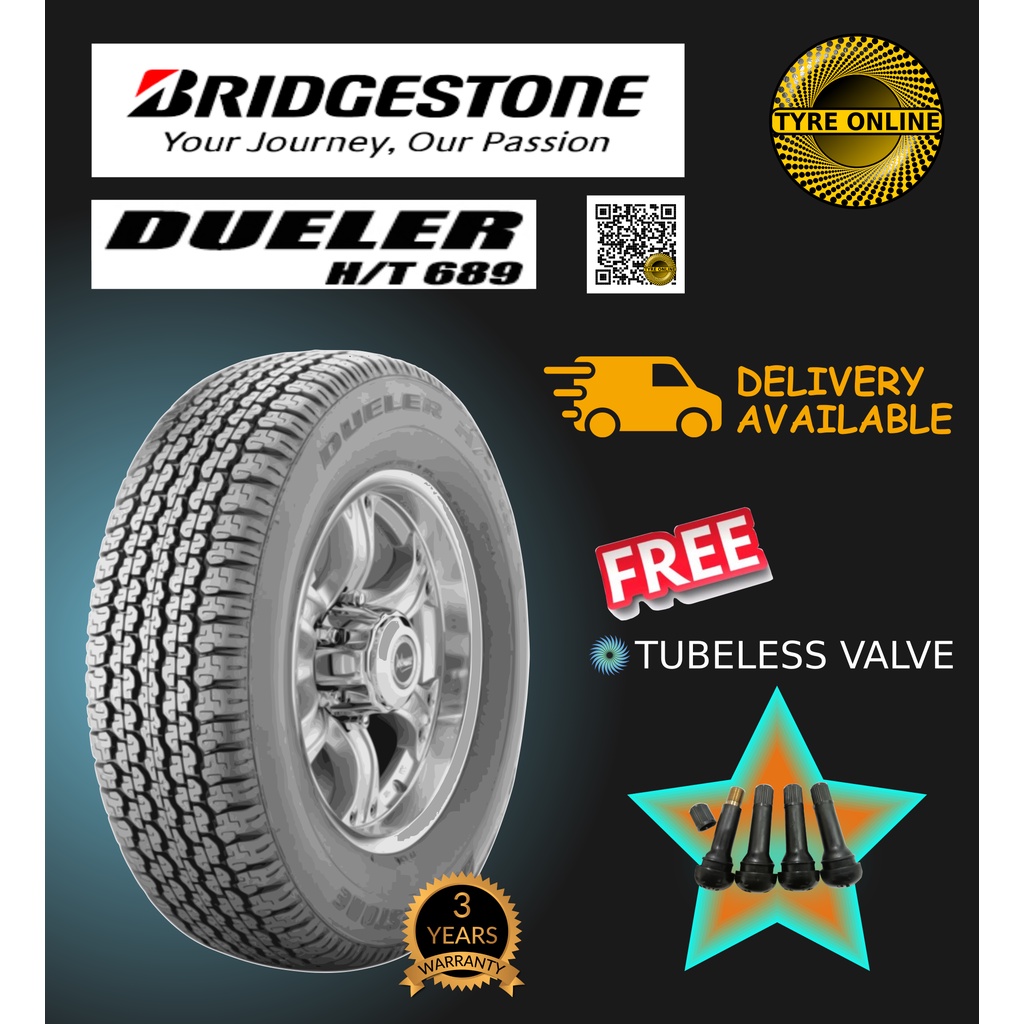 BRIDGESTONE DUELER H/T D689 245/70R16 NEW TYRE TIRE TAYAR BARU RIM 16 D ...