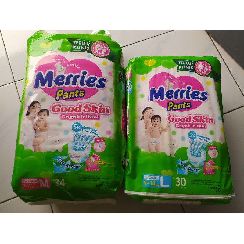 Merries Good Skin L, M, S diapers all sizes | Shopee Malaysia
