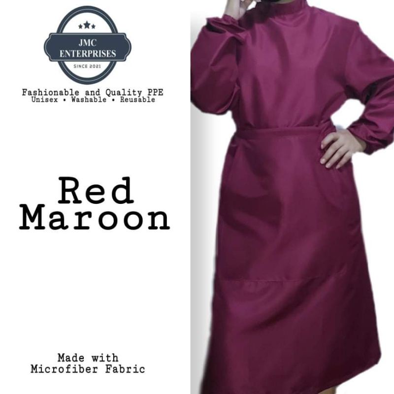 MULTIPURPOSE PPE /ISOLATION GOWN, MICROFIBER FABRIC WITH TWO POCKET