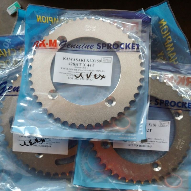 Sprocket spoket RKM KLX 428 52 42 44 46 47 RK-M Steel High Quality ...