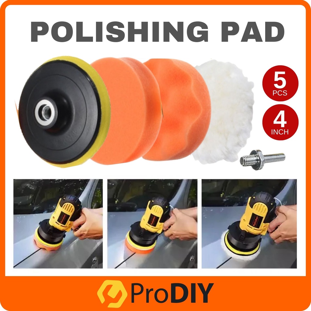 3 Inch Buffing and Polishing Pad Kit 6PCS Car Foam Drill Polishing Pad Kit  M6 Buffing Pads Car Polishing Pad for Car Sanding