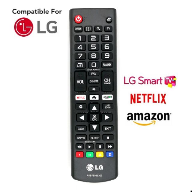 LG LED/LCD TV/ SMART TV Remote Control Replacement (AKB75095307 ...