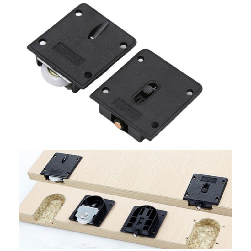 Wardrobe Plastic Plate Dia Wheel Sliding Door Heavy Duty Wardrobe ...