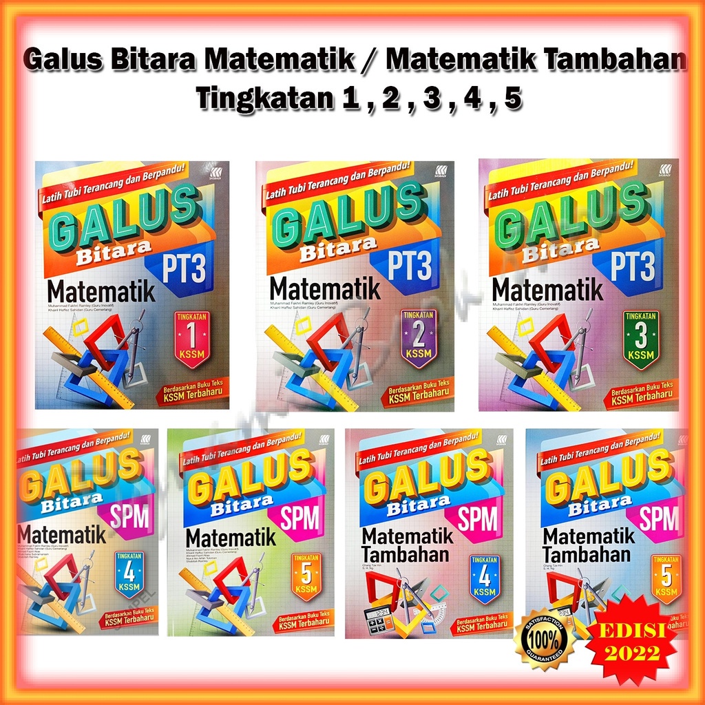 Buku Latihan : Galus Bitara PT3 & SPM Matematik & Matematik Tambahan ...