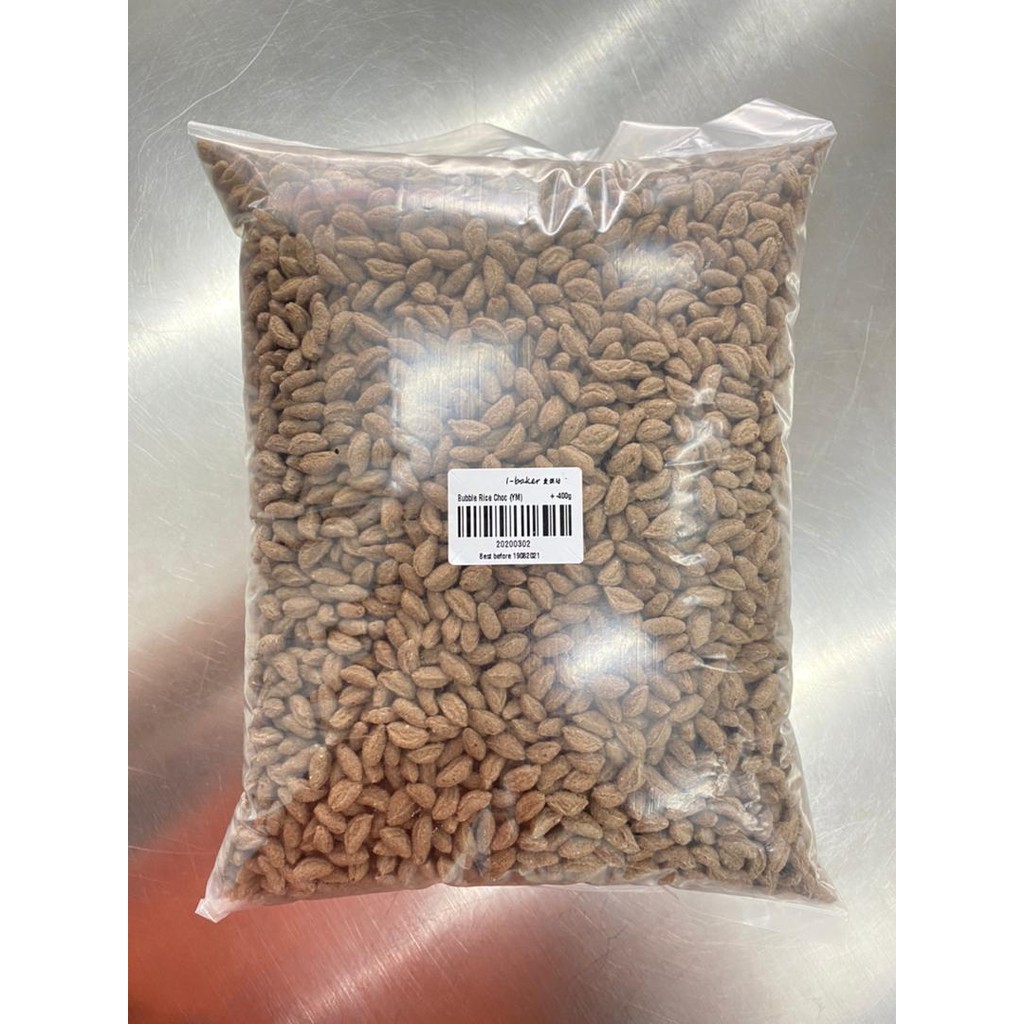 Crispy Bubble Rice White / Bubble Rice Cocoa Chocolate [400G] | Shopee ...