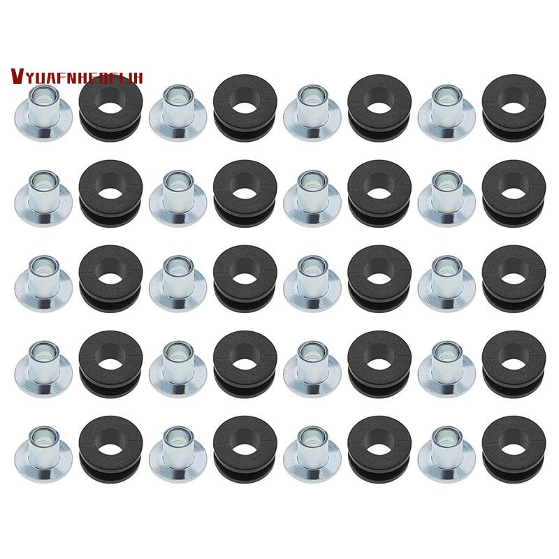 20Pcs Motorcycle Rubber Grommets Kits Motorcycle Windshield Bolts for