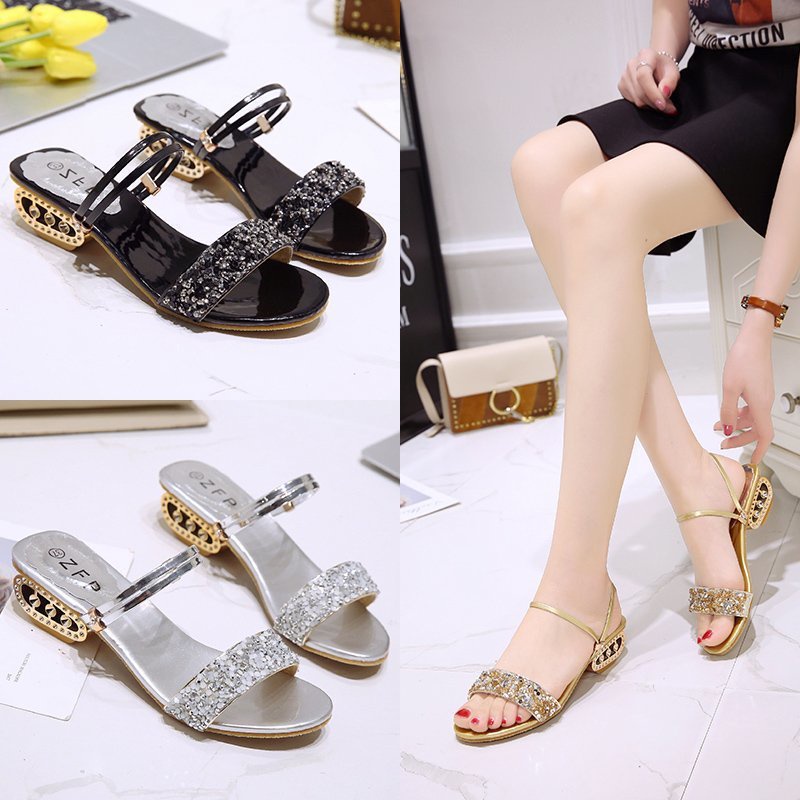 Slippers For Women Ladies Summer Flip Flops Open Toe Rhinestones Nine  Sandals For Women Size 10 Size 10 Sandals For Women - AliExpress