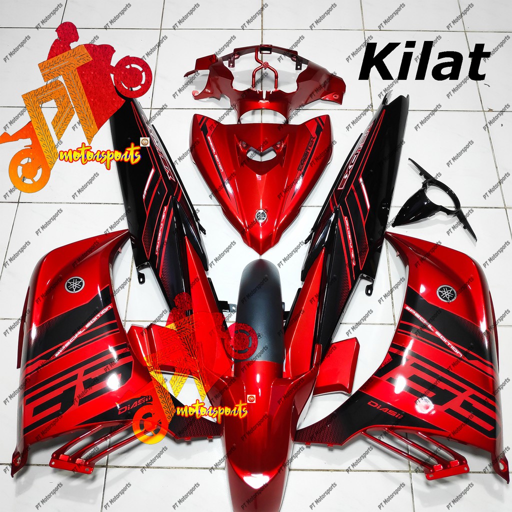 Yamaha Lc 135 Cover Set Rm7/Black Exciter Kings 2021 Red 85 V2 V3 V4 V5