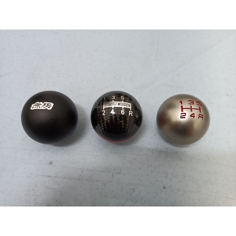 HONDA MUGEN TYPE R GEAR SHIFT KNOB ALLUMINIUM / MATTE BLACK / CARBON