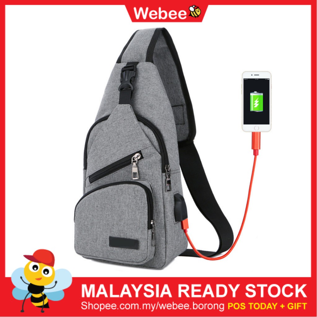 READY STOCK WEBEE Man Cross Body Shoulder Bag Beg Backpack Meijieluo Shopee Malaysia