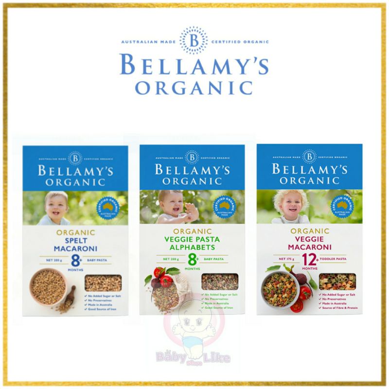 Bellamy best sale organic pasta