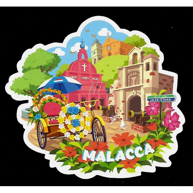 Malaysia Postcard - Loka Made Malacca UNESCO World Heritage Site ...