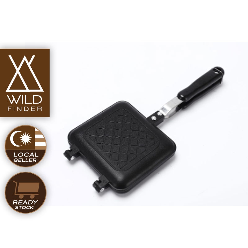 WildFinder Sandwich Toaster Using Gas Stove For Outdoor Camping