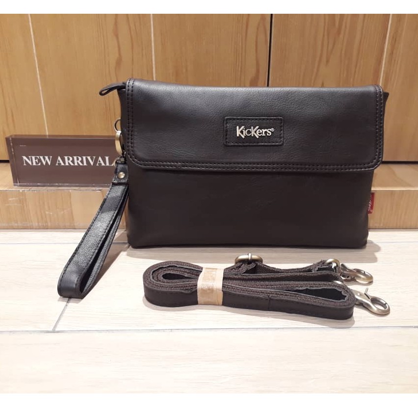 Original Kickers Leather Sling/Clutch Bag (2in1) Shopee Malaysia