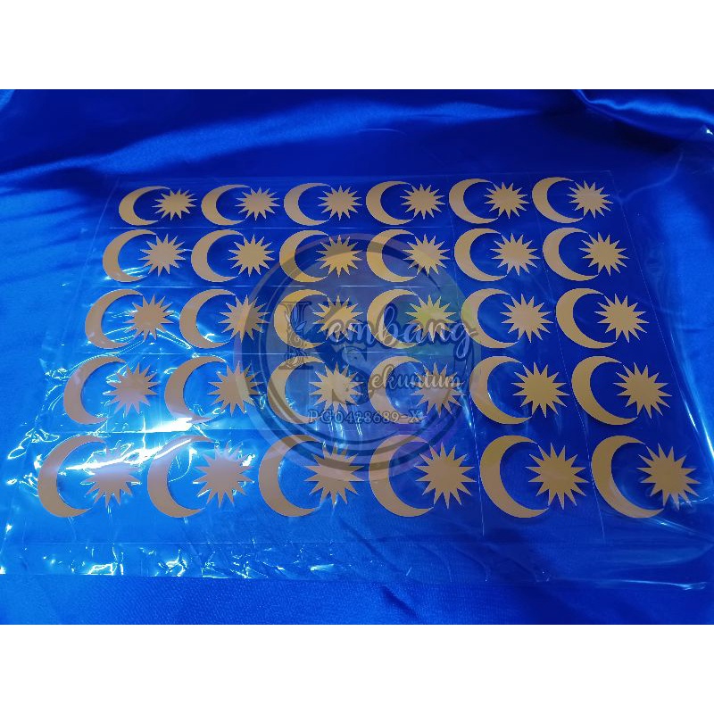 STICKER BULAN BINTANG vynil iron on | Shopee Malaysia