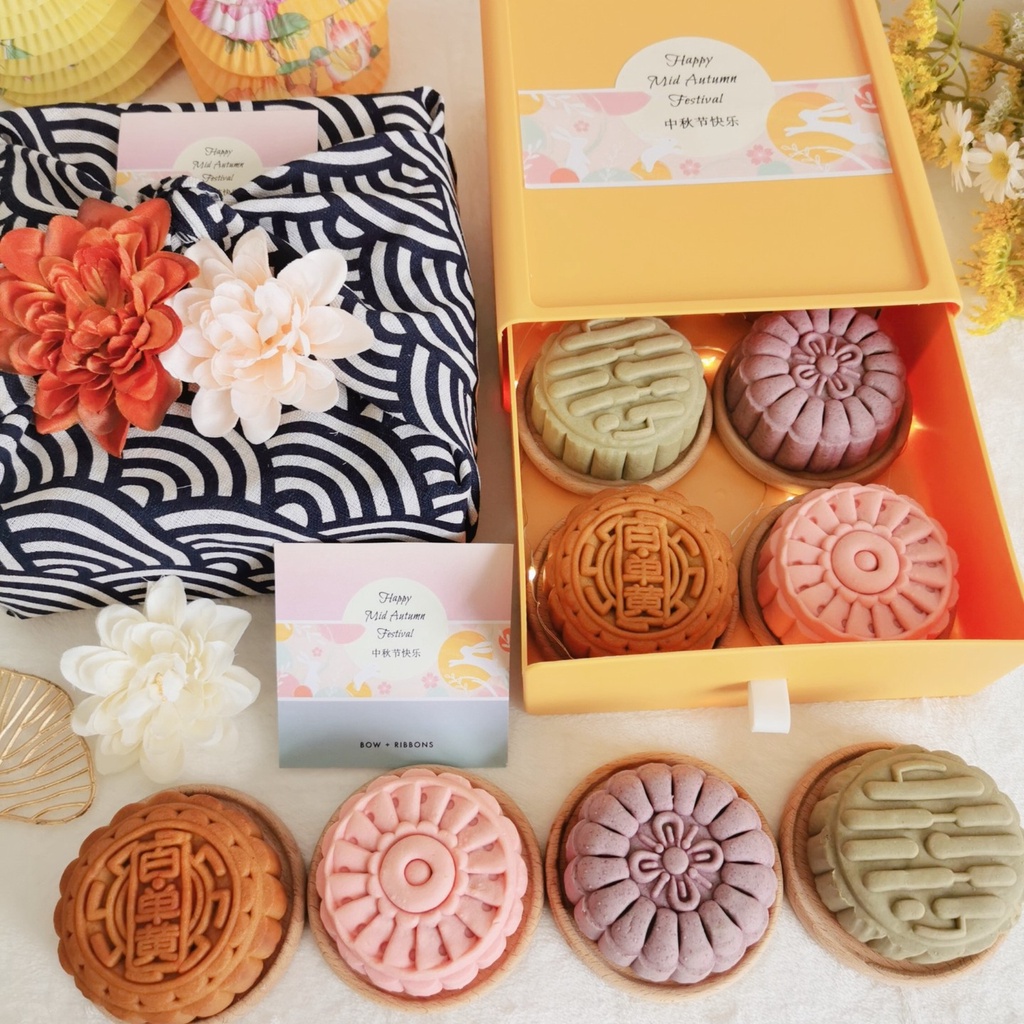 Japanese Furoshiki style Mooncake Gift Set (Halal) | Shopee Malaysia