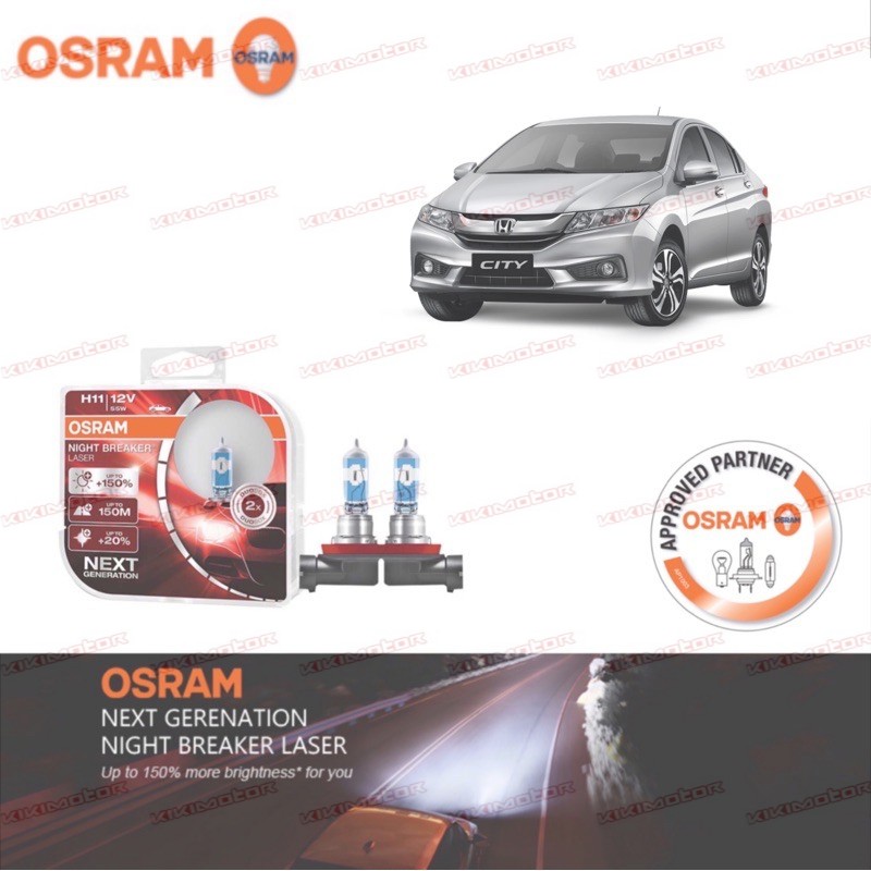 Osram Nbl H Headlight Bulb For Honda City T A Shopee Malaysia