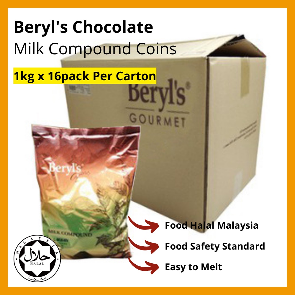 Beryl's Milk Compound Coins Carton ( 1kg x 15pack) | Shopee Malaysia