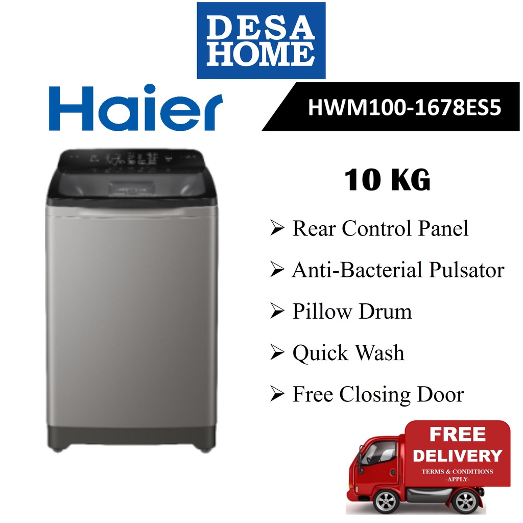 haier 10kg top load washing machine